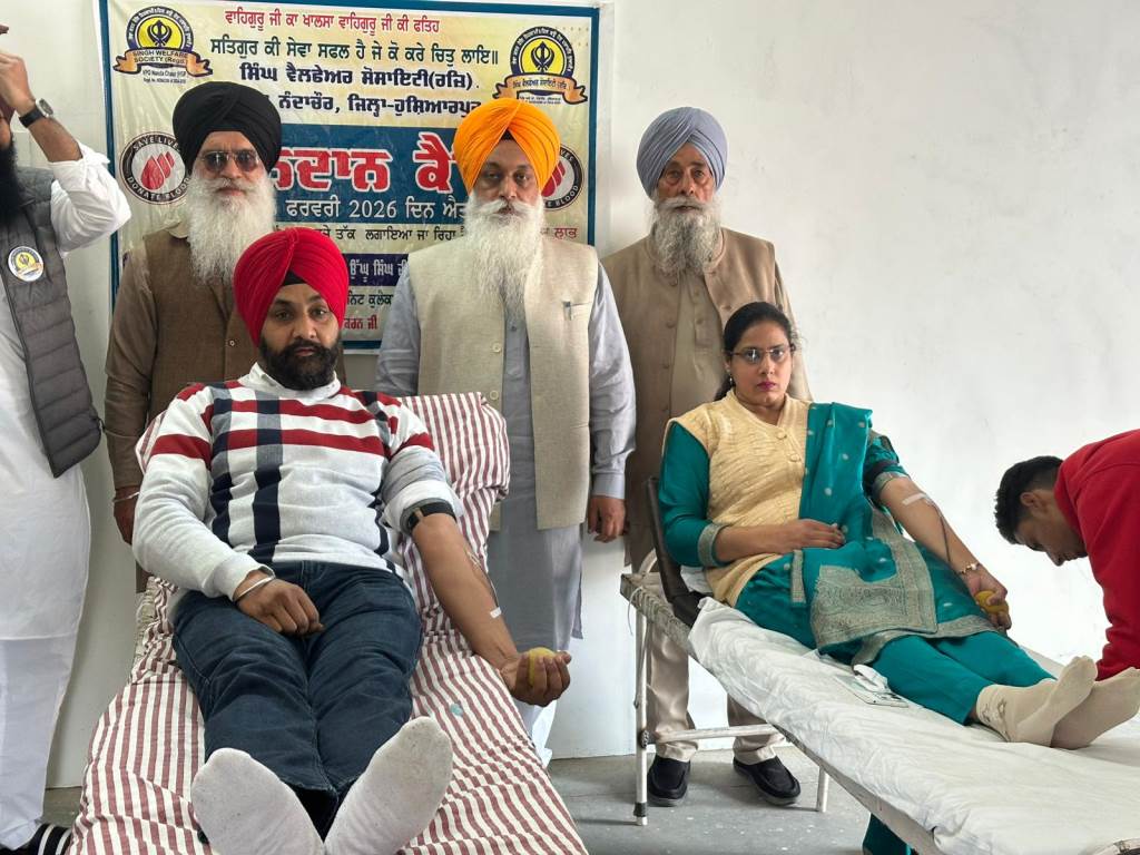 ਸਿੱਧੂ ਜੋੜੇ ਨੇ 35ਵੀ ਵਾਰ ਇਕੱਠਿਆਂ ਕੀਤਾ ਖੂਨਦਾਨ